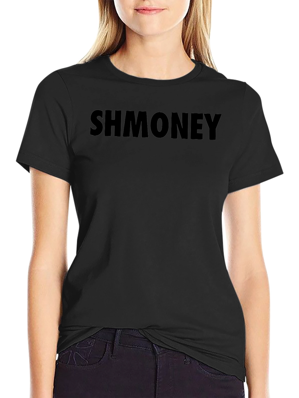 SHMONEY Black Graphic T-Shirt