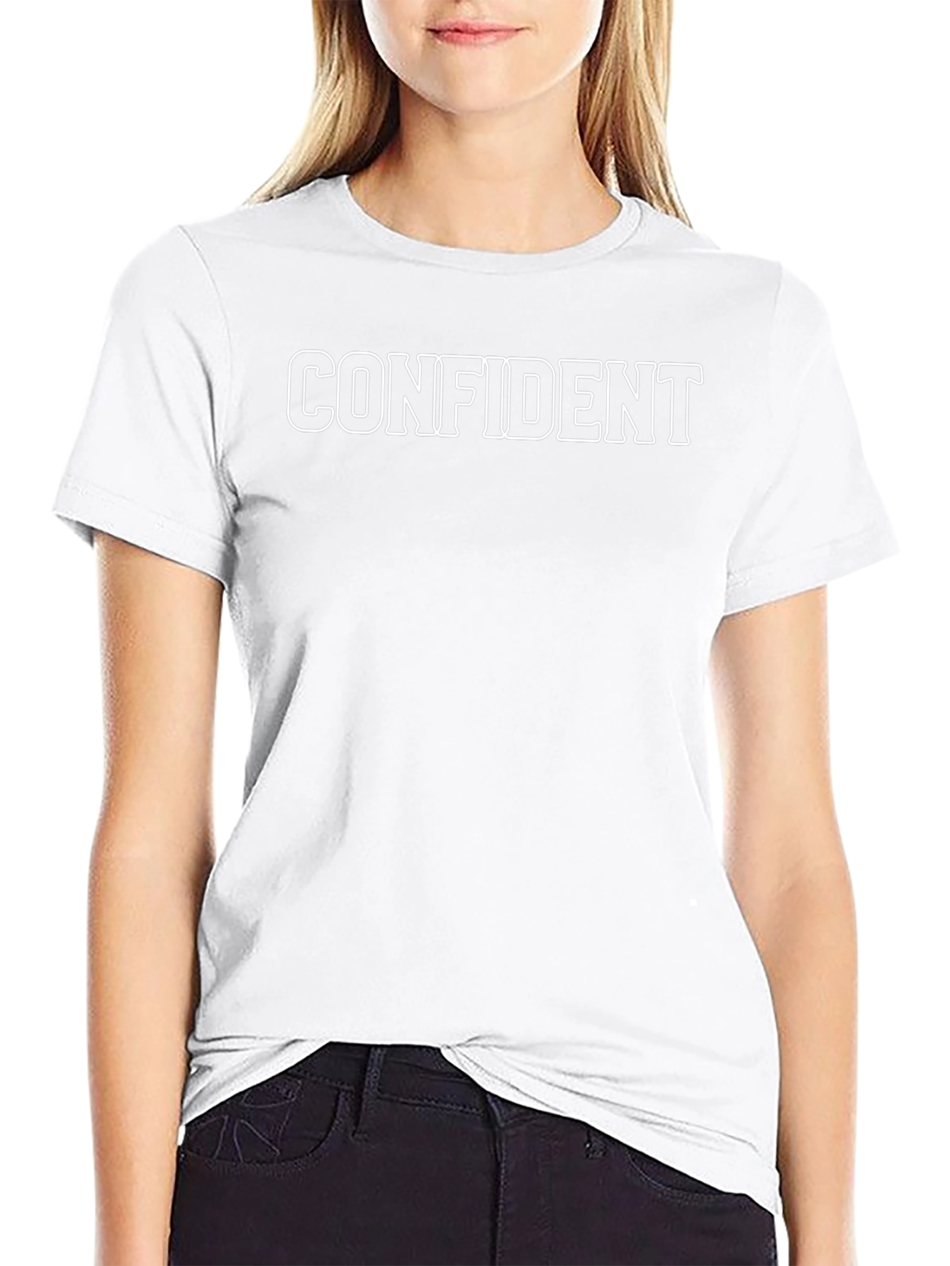 Confident Statement Tee - Black