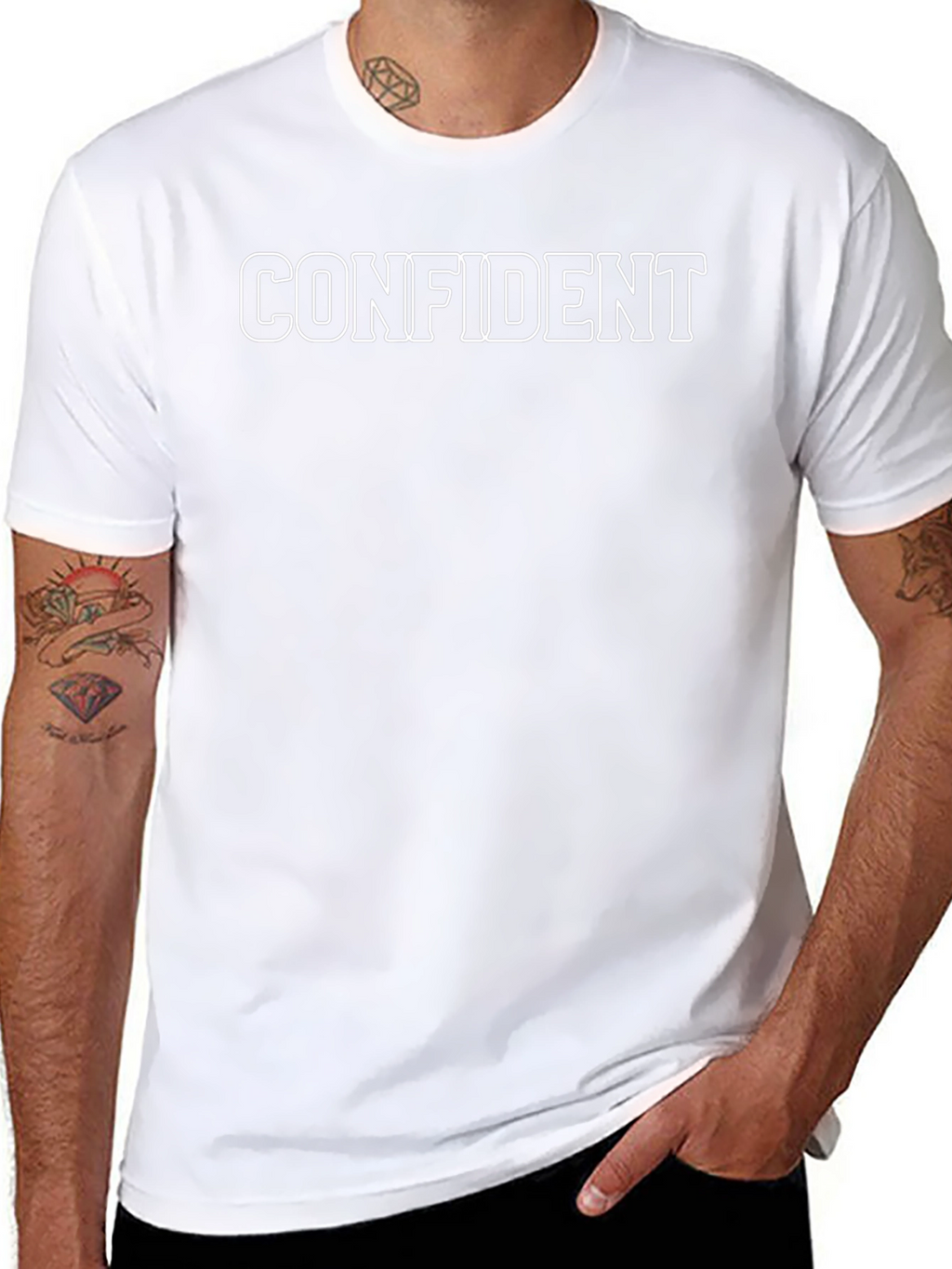 Confident Statement Tee - Black