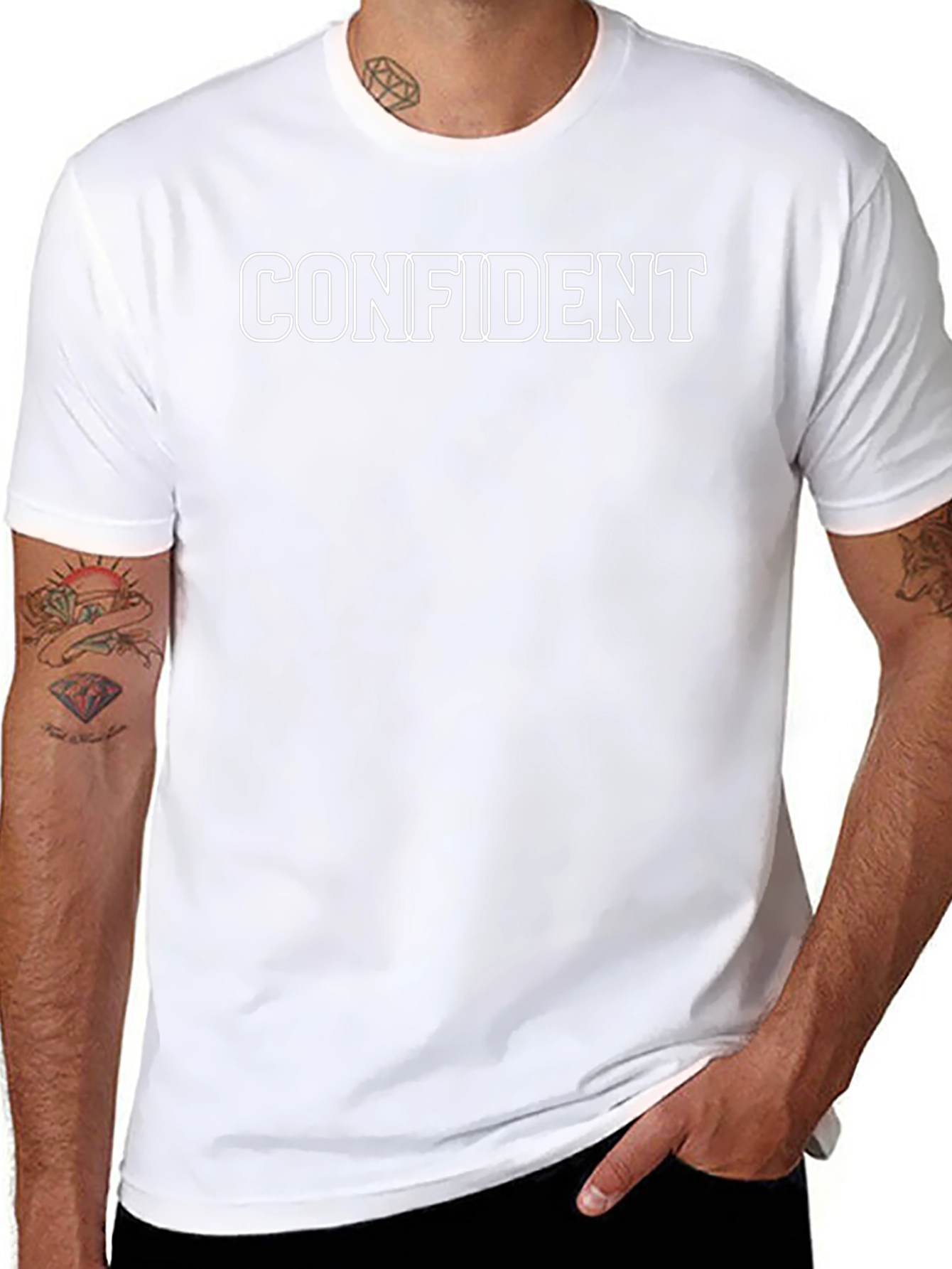 Confident Statement Tee - Black