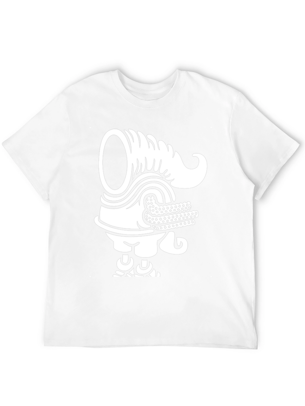 Unique Graphic Tee - Black T-Shirt with White Design