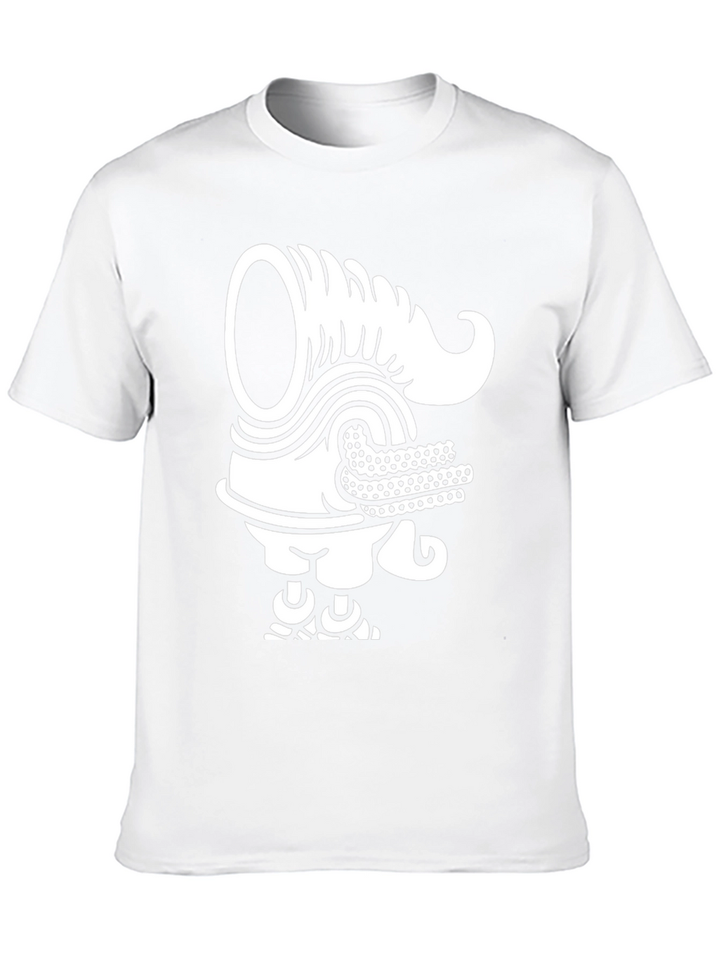 Unique Graphic Tee - Black T-Shirt with White Design