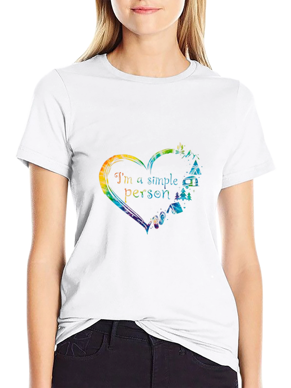 Im a Simple Person Camping Graphic T-Shirt
