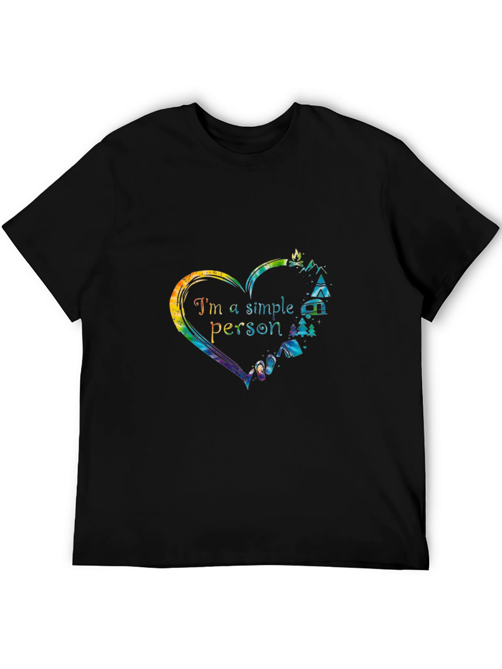 Im a Simple Person Camping Graphic T-Shirt