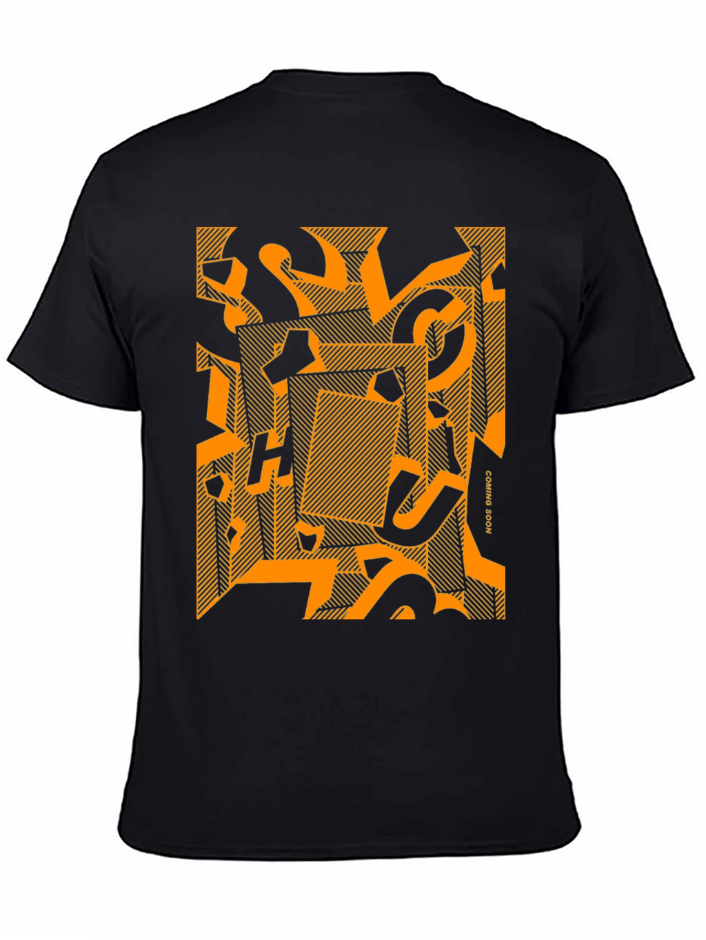 Abstract Graphic Print Crew Neck T-Shirt