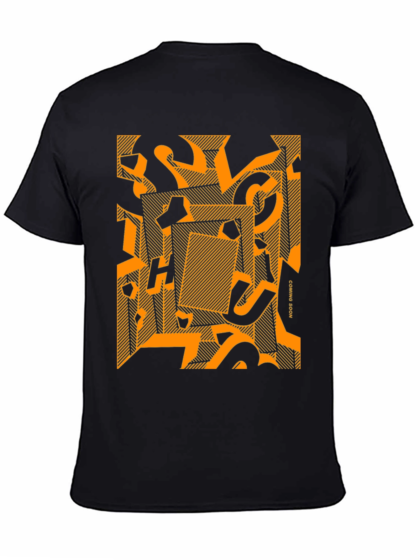 Abstract Graphic Print Crew Neck T-Shirt