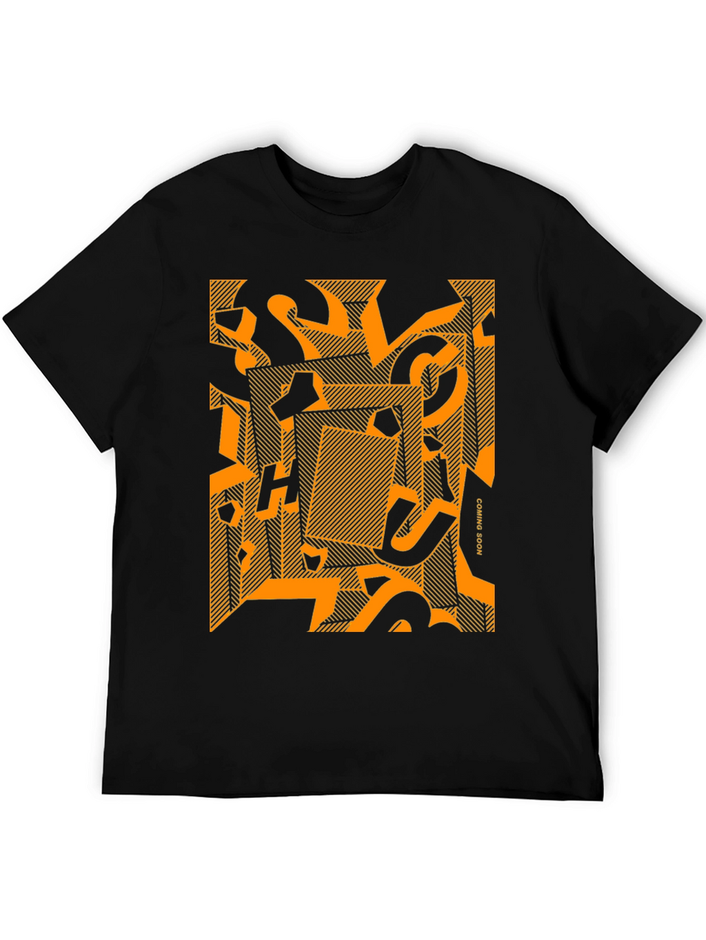 Abstract Graphic Print Crew Neck T-Shirt