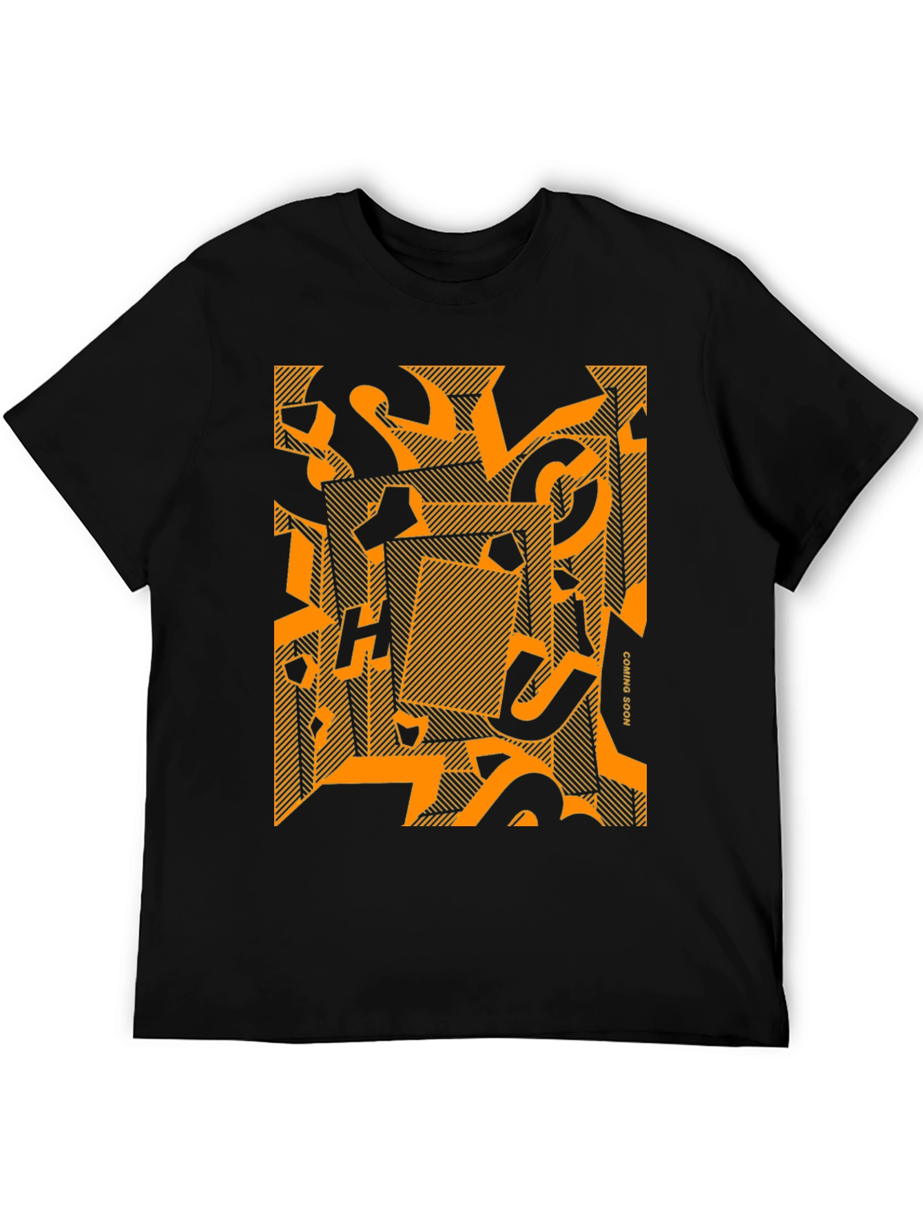 Abstract Graphic Print Crew Neck T-Shirt
