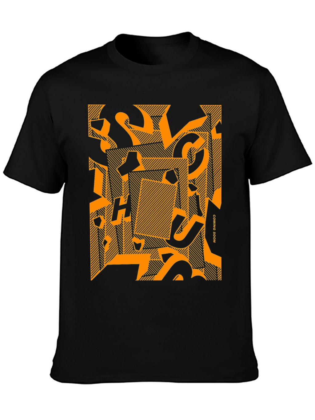 Abstract Graphic Print Crew Neck T-Shirt