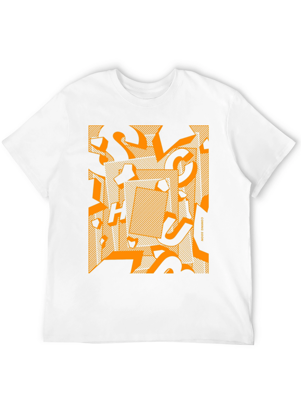 Abstract Graphic Print Crew Neck T-Shirt