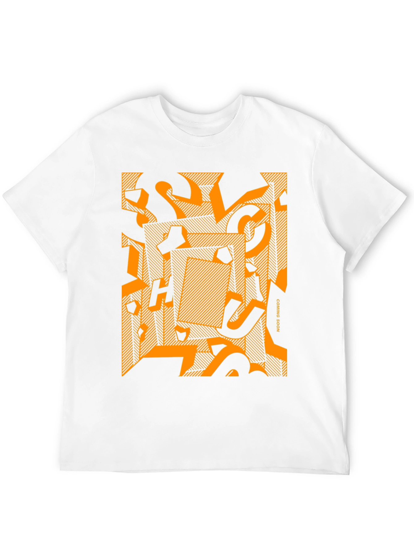 Abstract Graphic Print Crew Neck T-Shirt