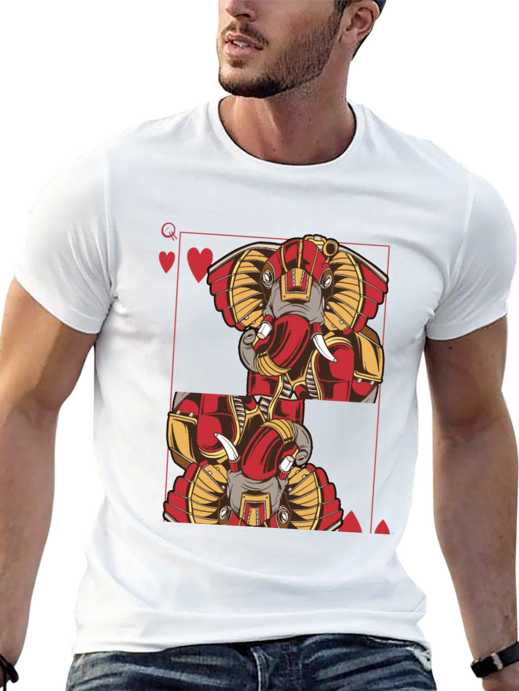 Elephant Queen of Hearts T-Shirt