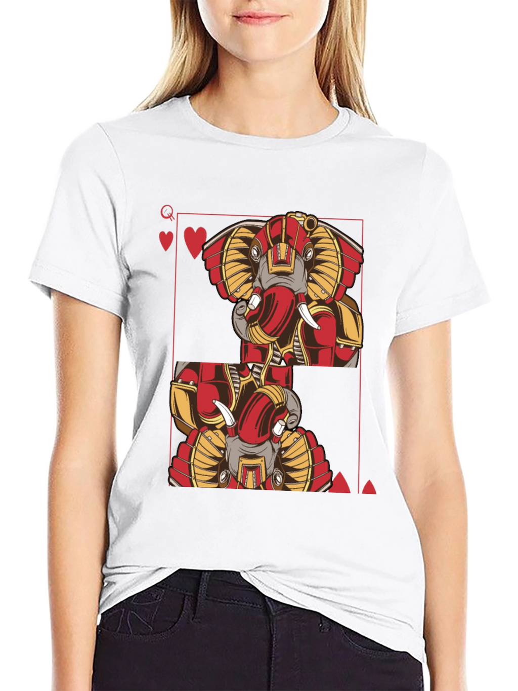 Elephant Queen of Hearts T-Shirt