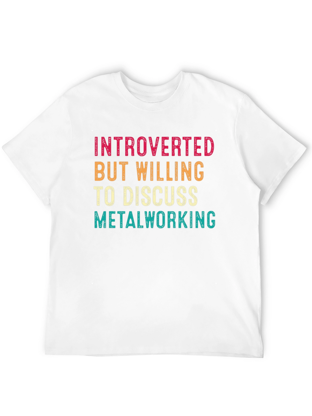 Introverted Metalworking T-Shirt - Black Cotton Tee