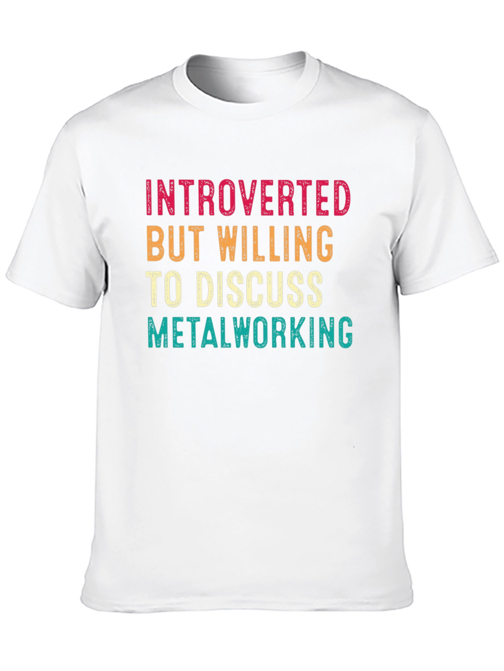 Introverted Metalworking T-Shirt - Black Cotton Tee