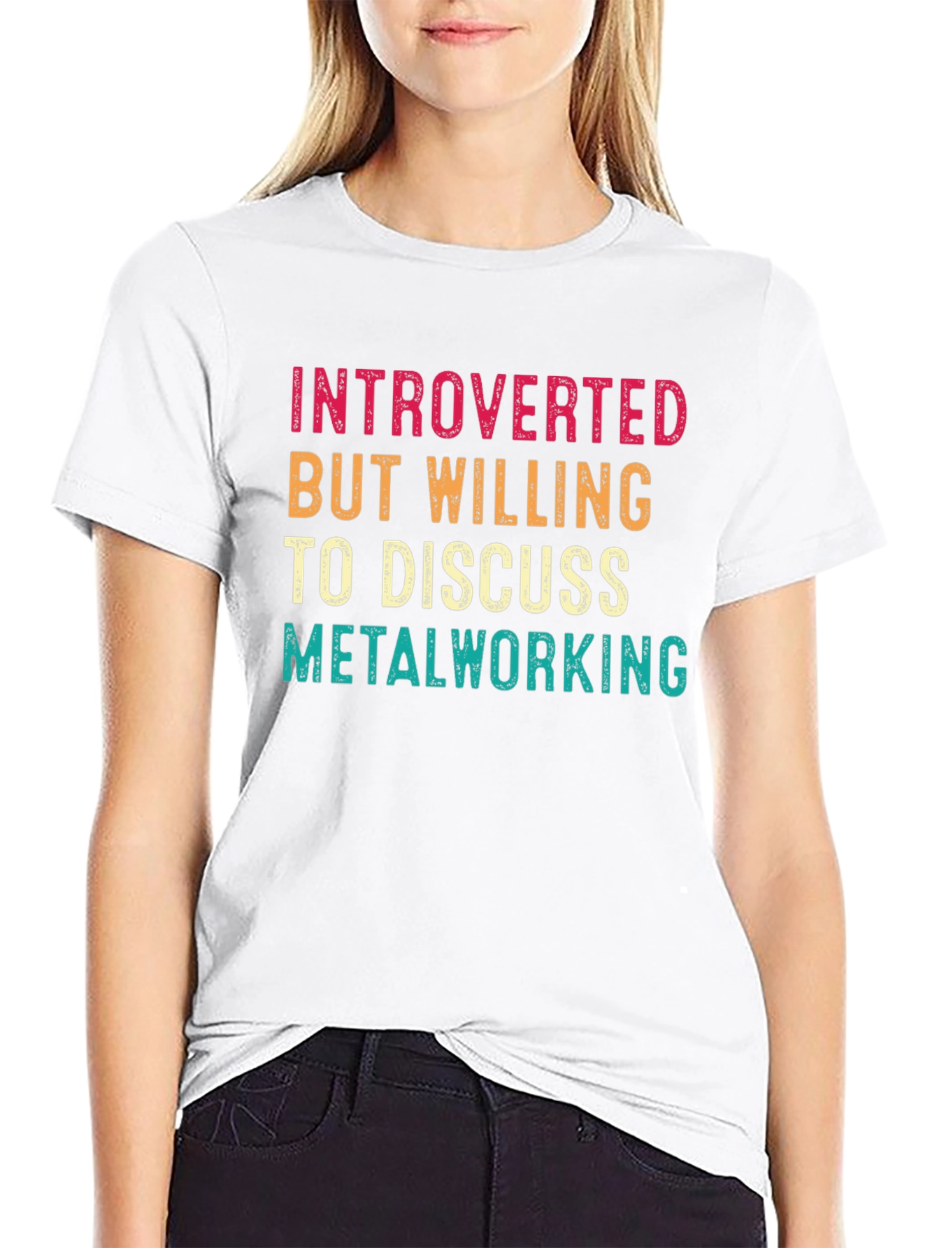 Introverted Metalworking T-Shirt - Black Cotton Tee