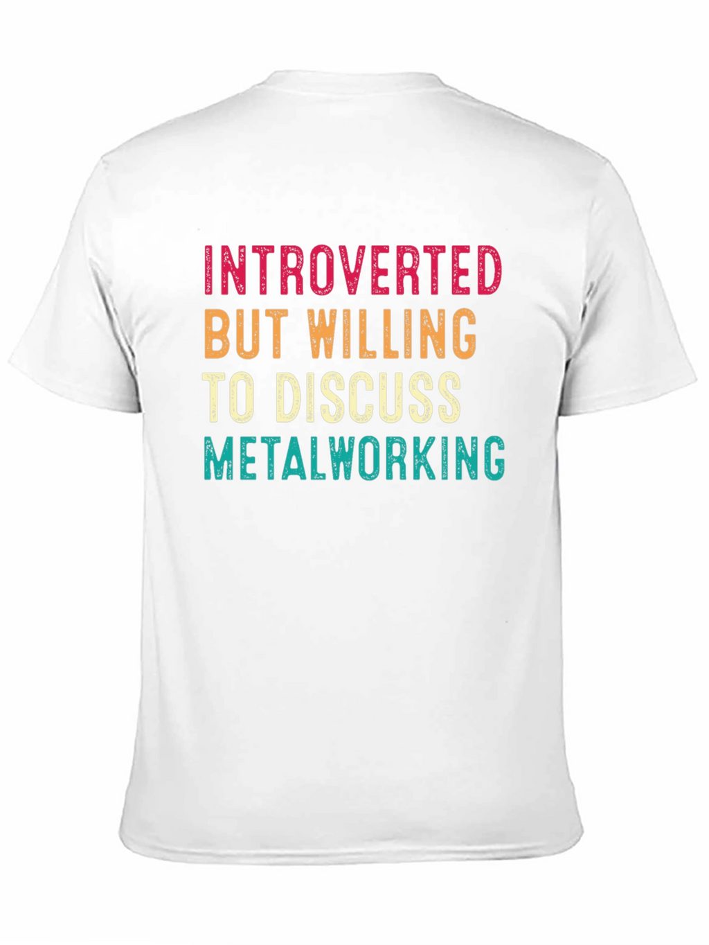 Introverted Metalworking T-Shirt - Black Cotton Tee