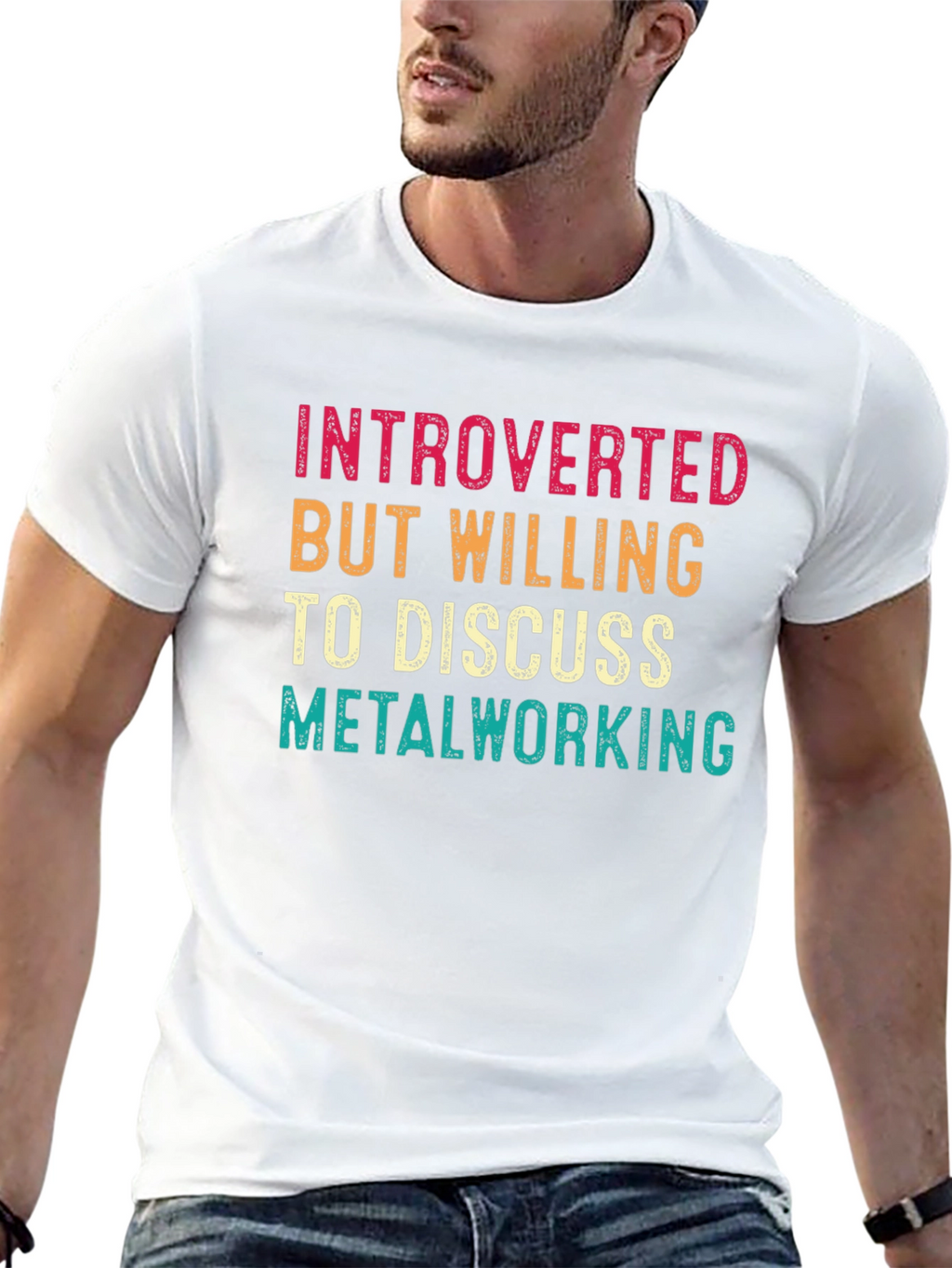 Introverted Metalworking T-Shirt - Black Cotton Tee