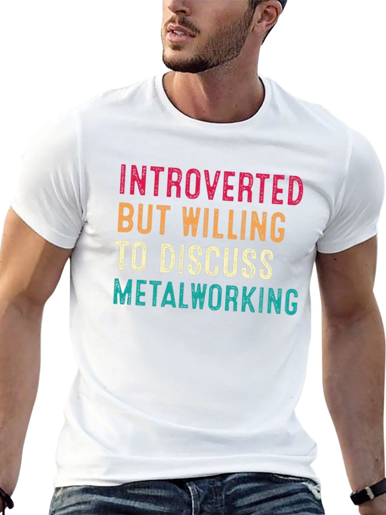 Introverted Metalworking T-Shirt - Black Cotton Tee
