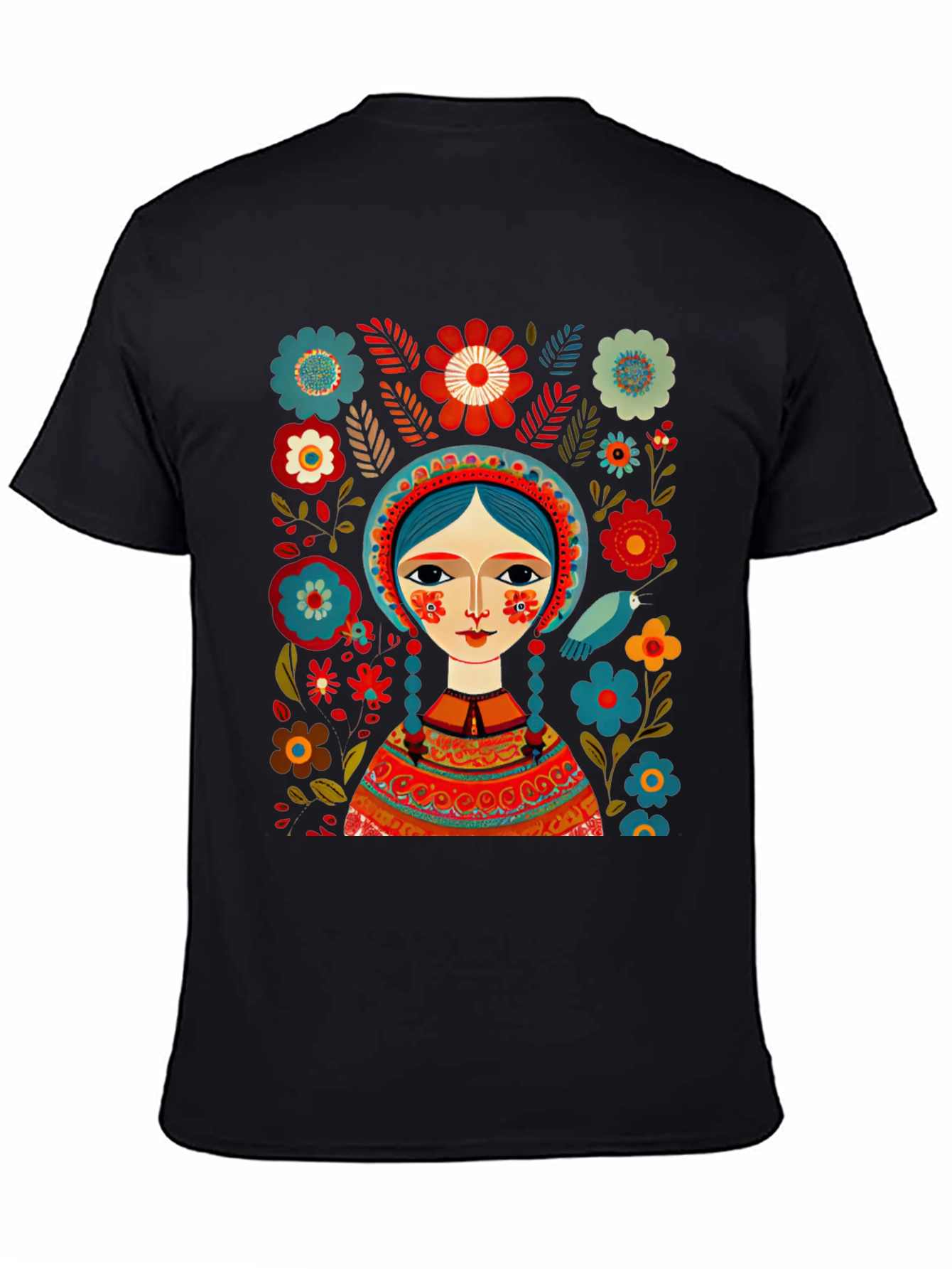 Folklore Art Black T-Shirt