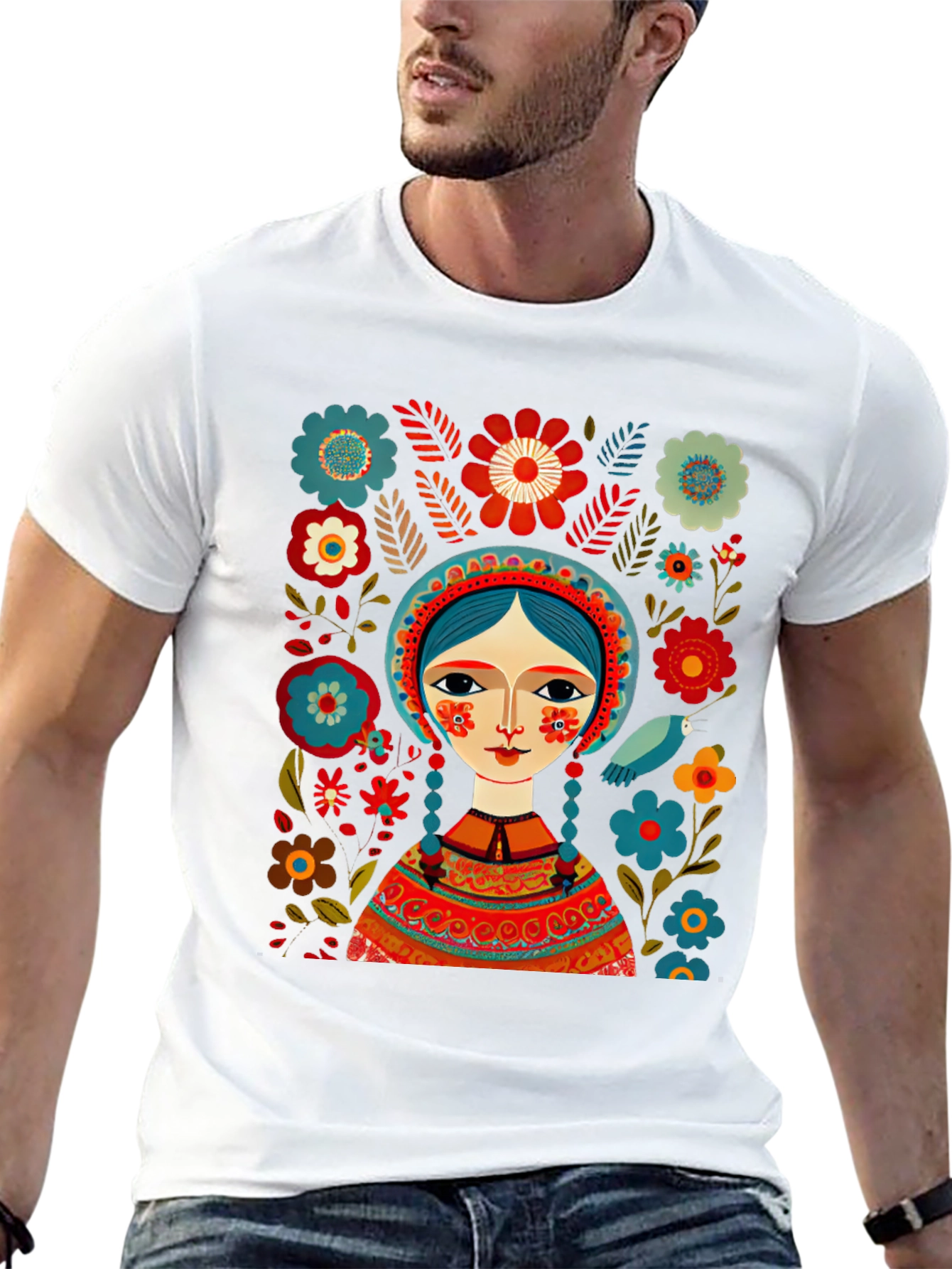 Folklore Art Black T-Shirt