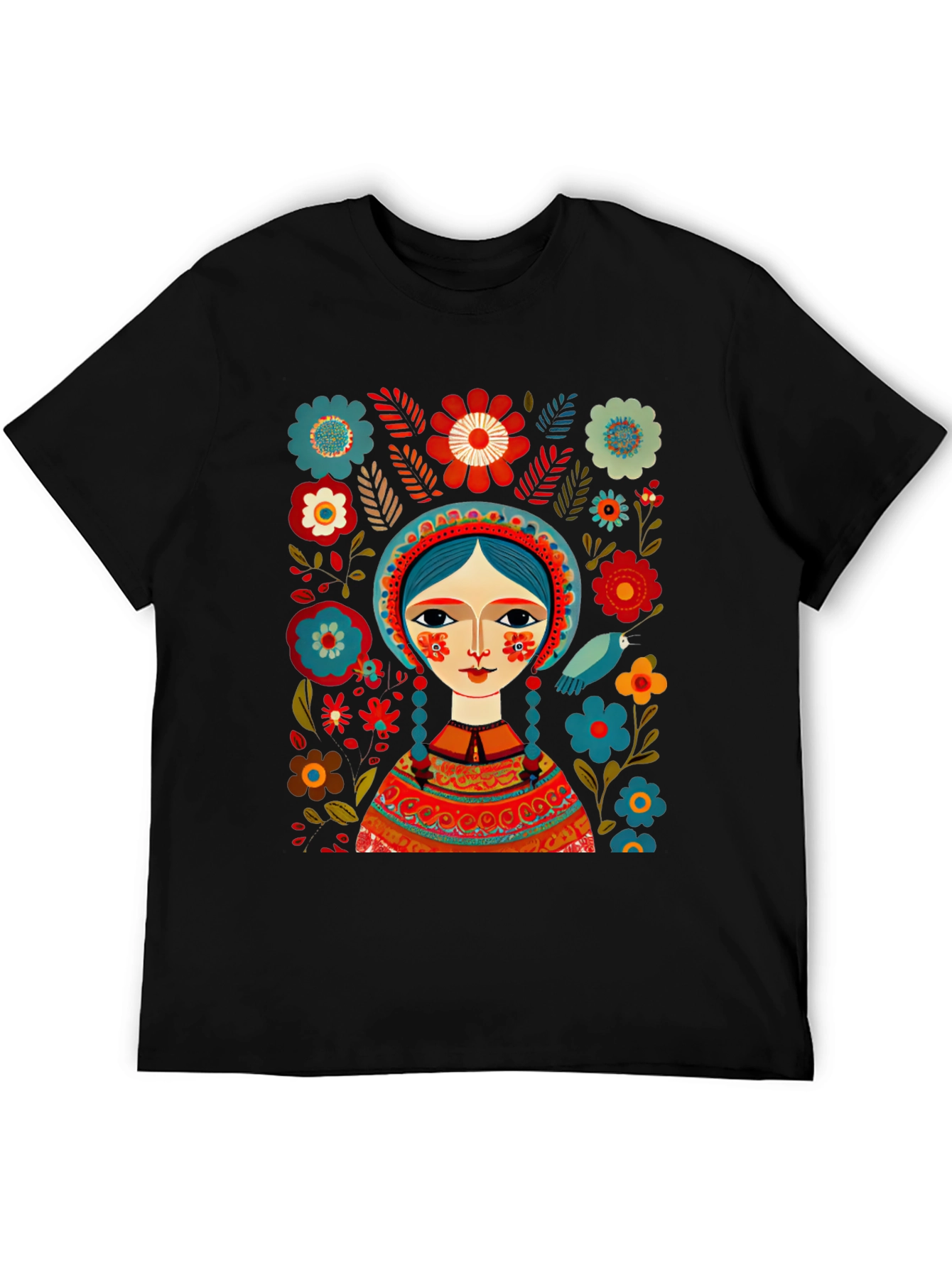 Folklore Art Black T-Shirt