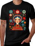 Folklore Art Black T-Shirt