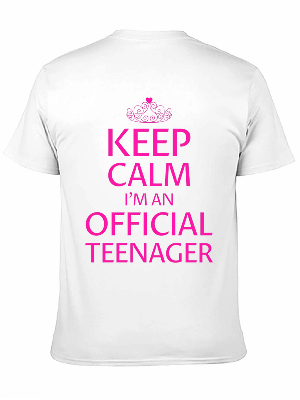 Keep Calm Official Teenager Black T-Shirt
