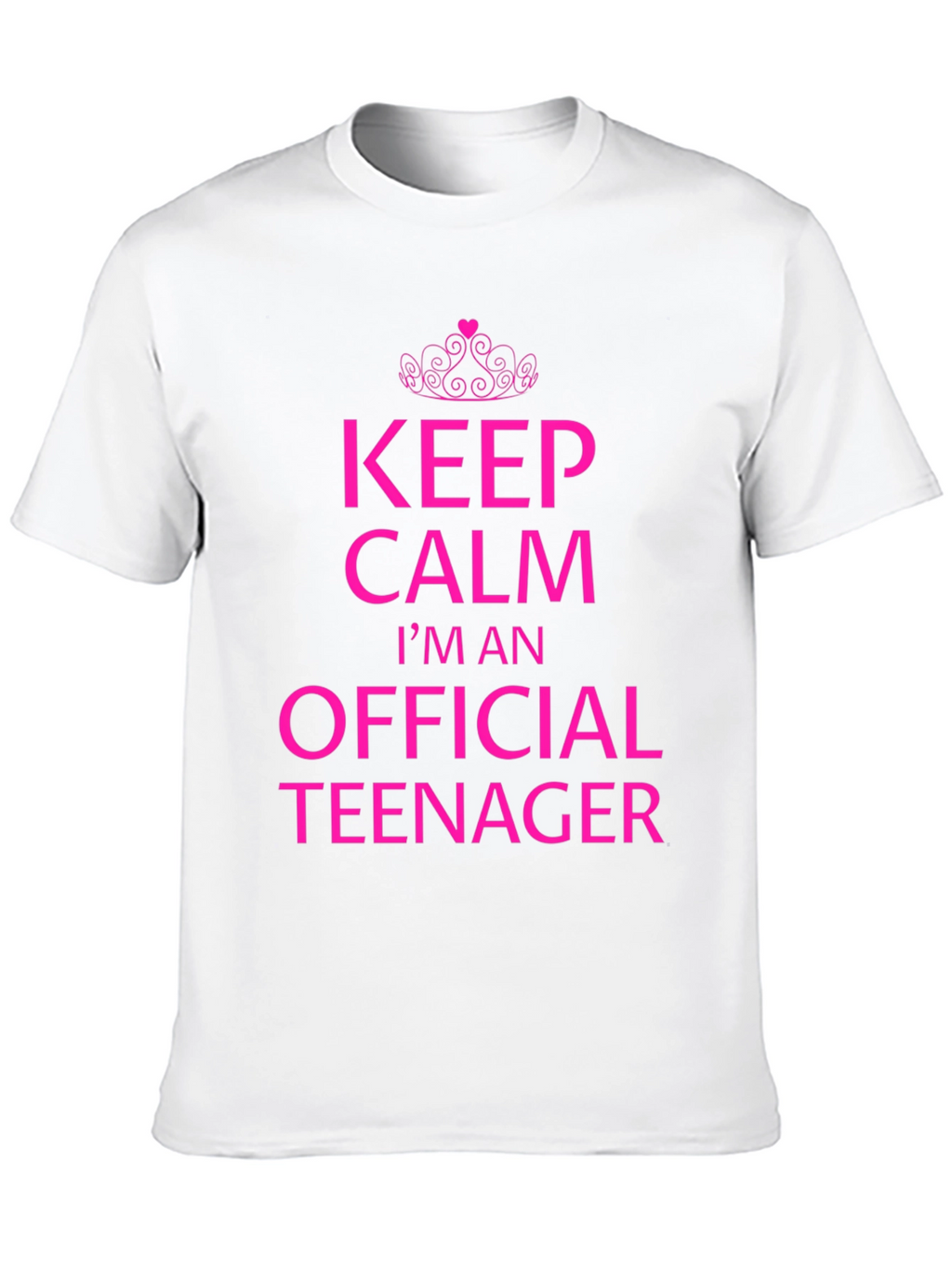 Keep Calm Official Teenager Black T-Shirt