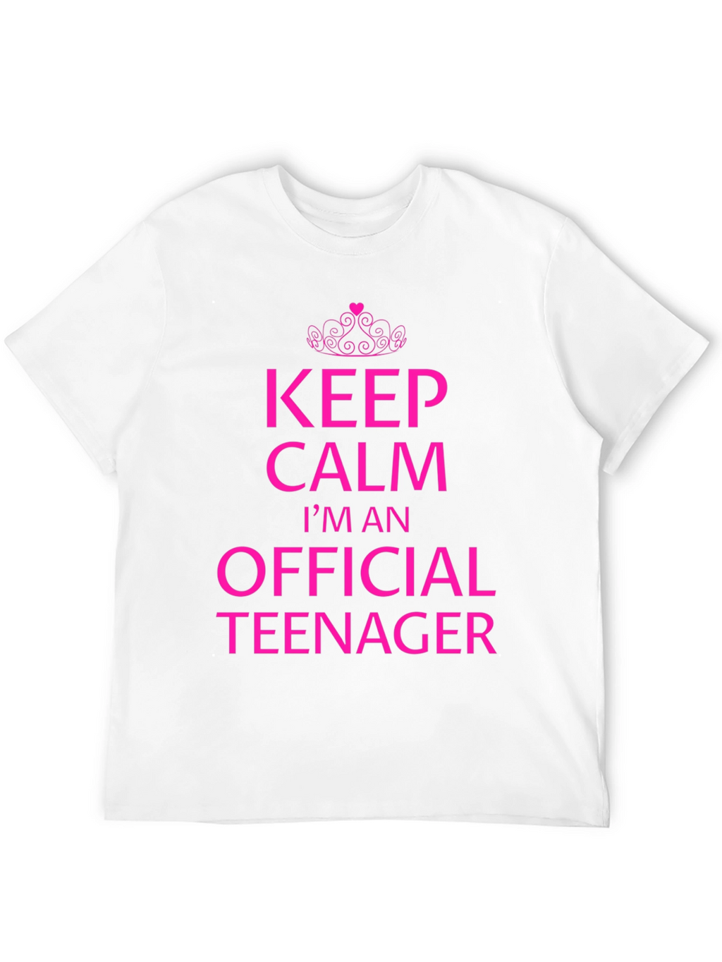 Keep Calm Official Teenager Black T-Shirt