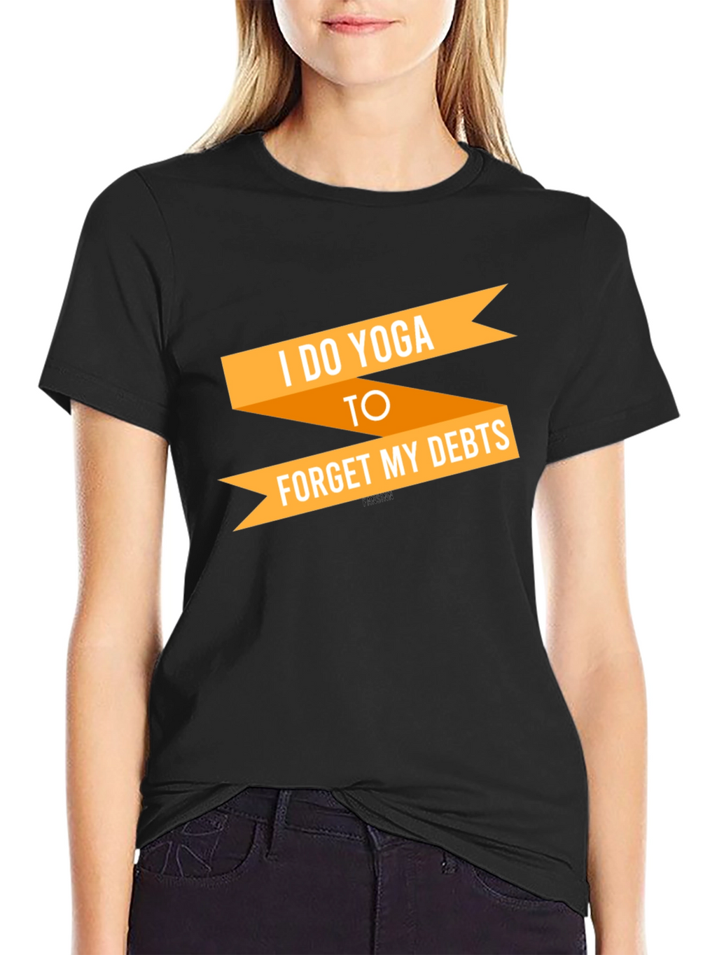Yoga Debt Funny Graphic T-Shirt