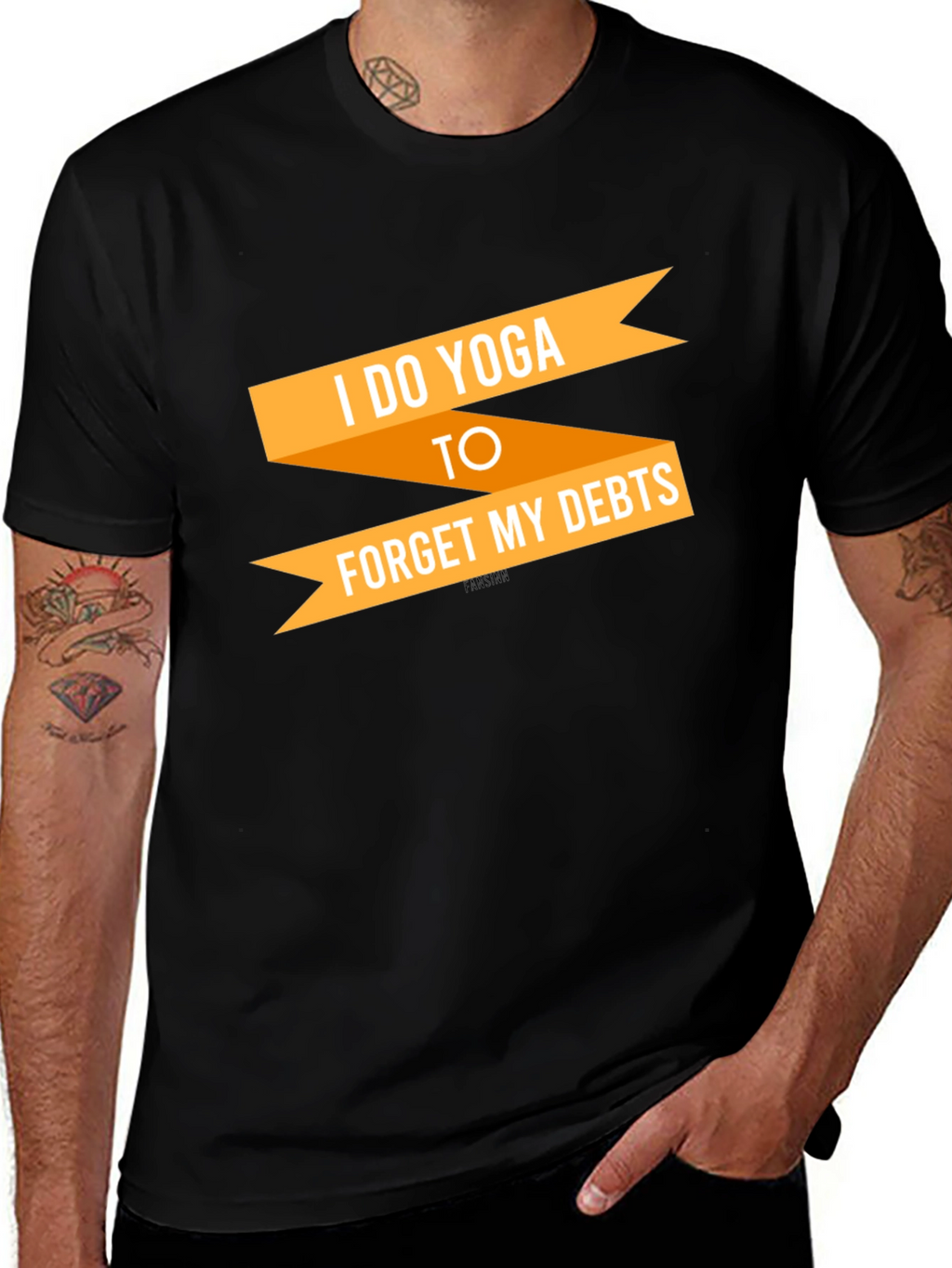 Yoga Debt Funny Graphic T-Shirt