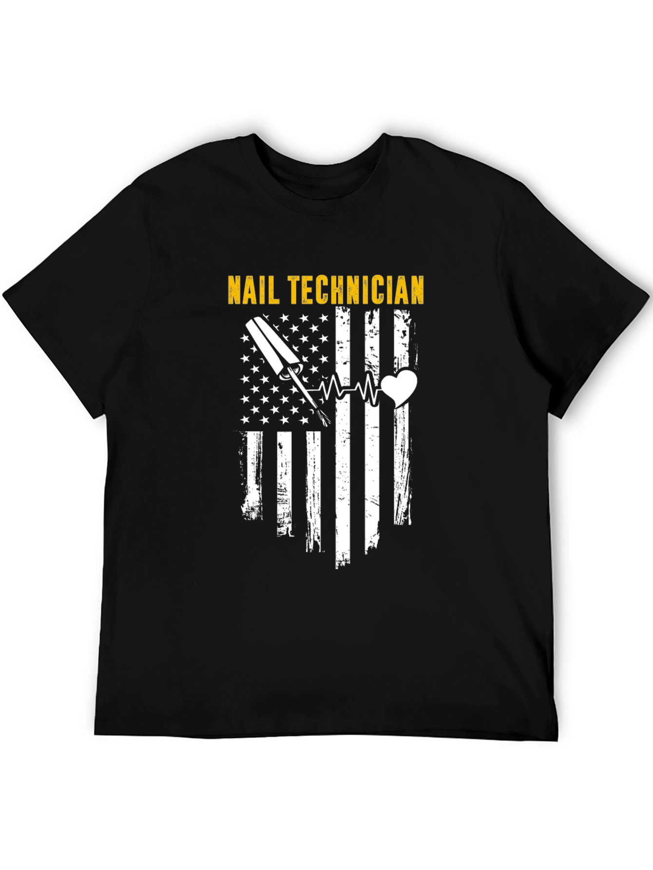 Nail Technician American Flag T-Shirt