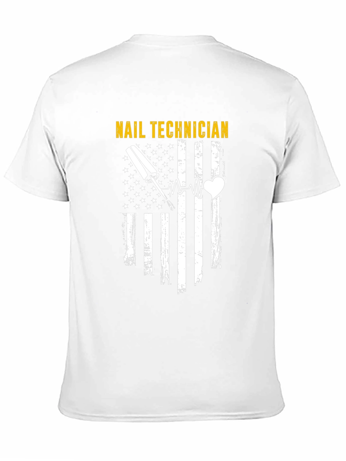 Nail Technician American Flag T-Shirt