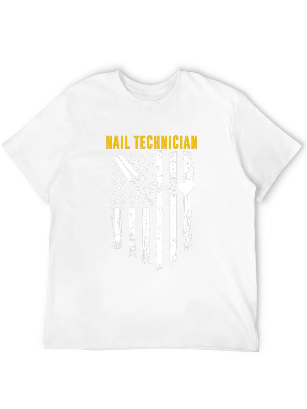 Nail Technician American Flag T-Shirt