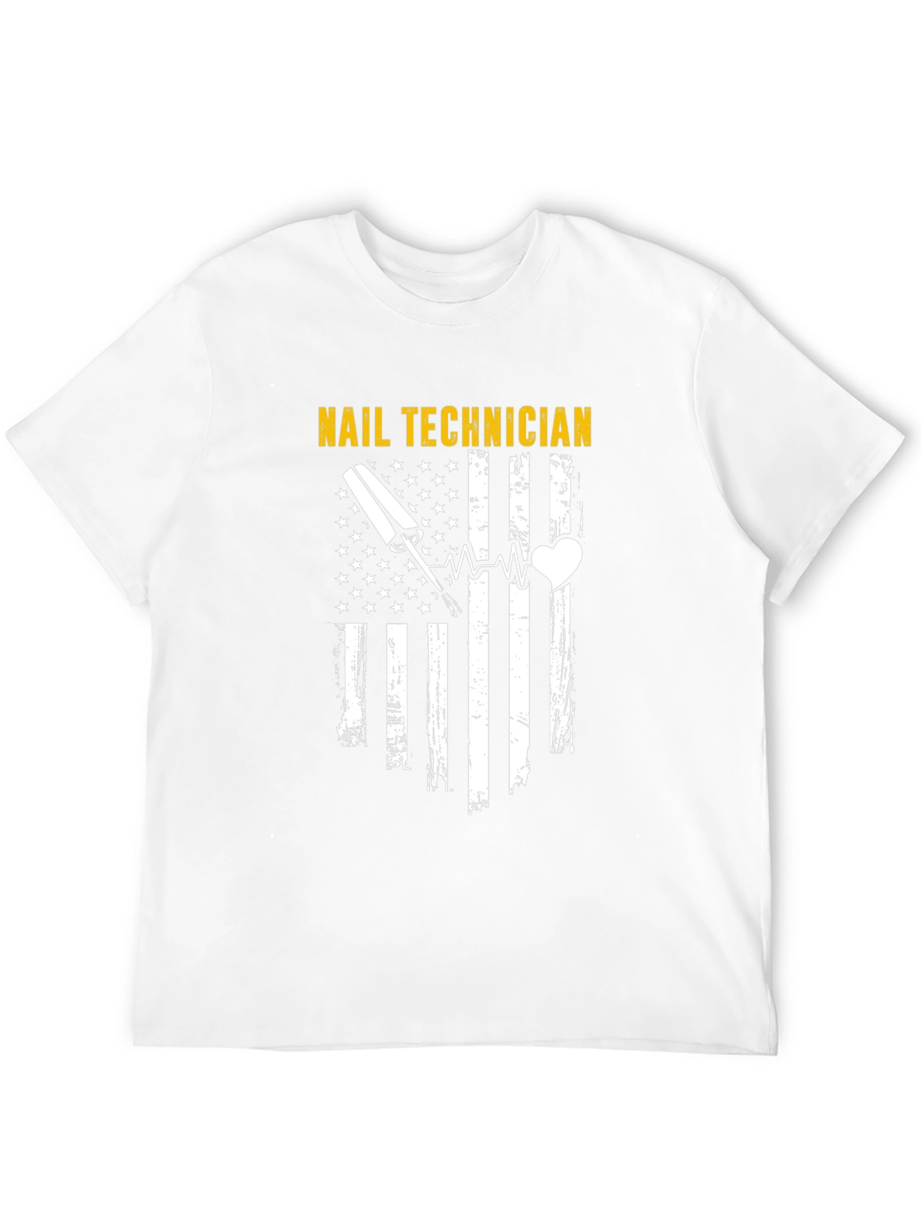 Nail Technician American Flag T-Shirt