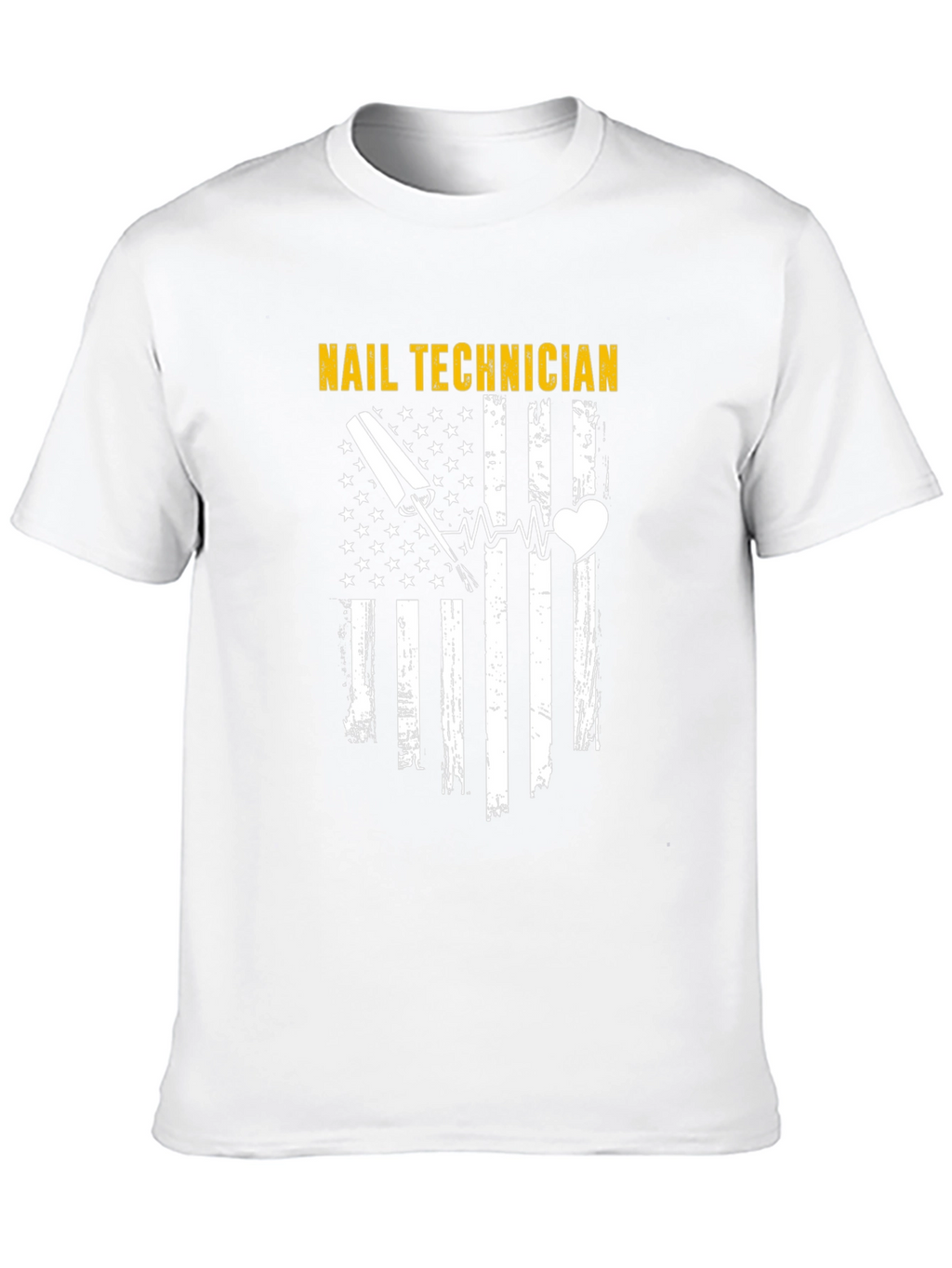 Nail Technician American Flag T-Shirt