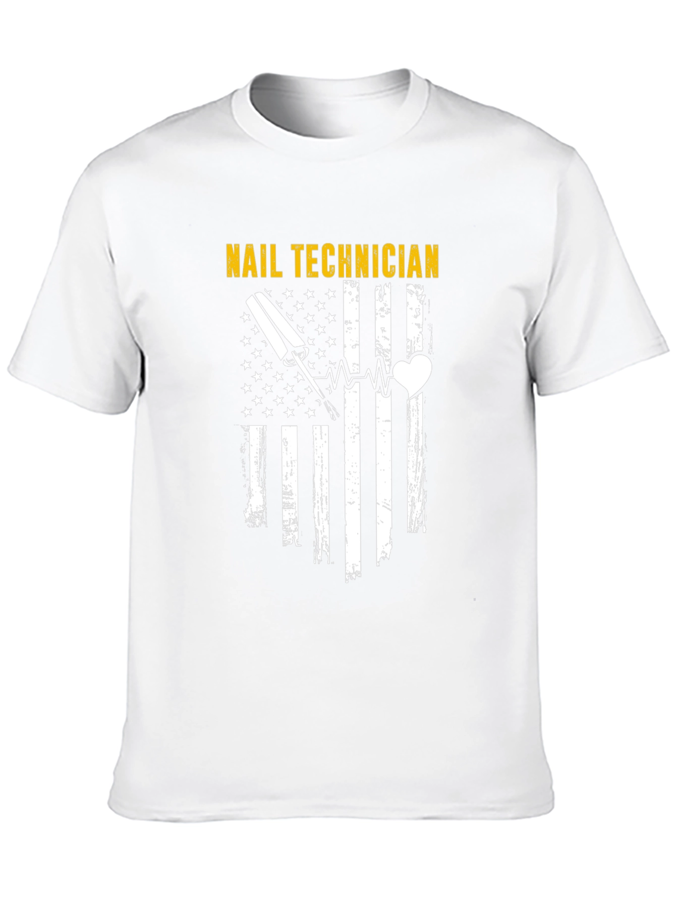 Nail Technician American Flag T-Shirt