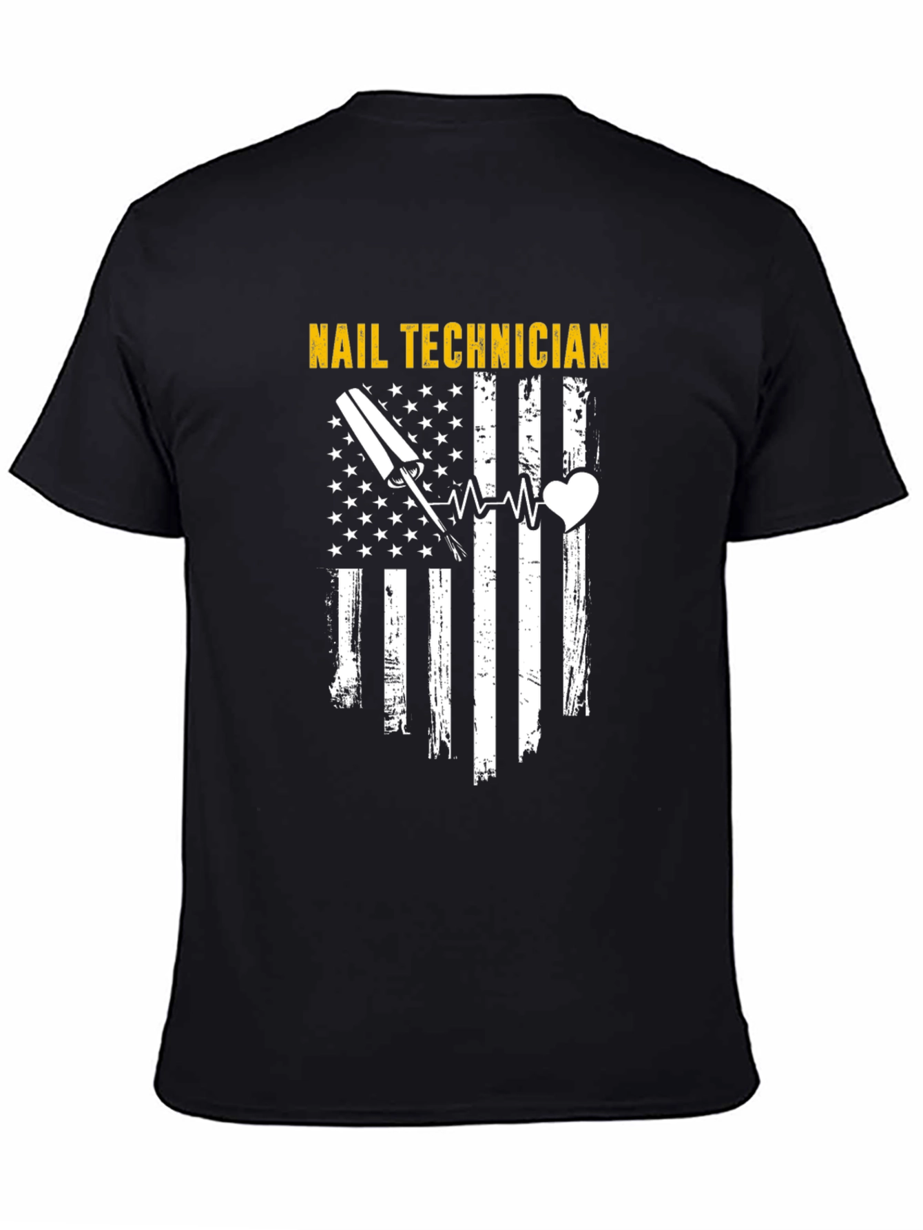 Nail Technician American Flag T-Shirt