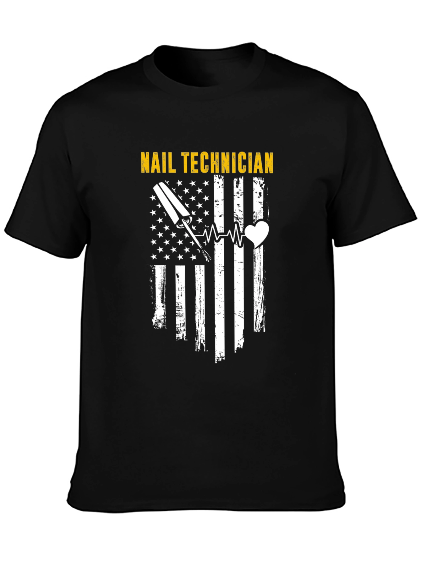 Nail Technician American Flag T-Shirt