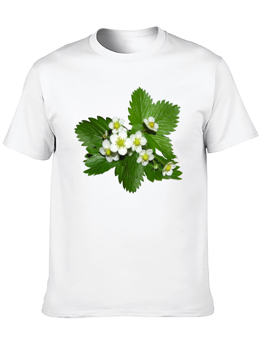 Floral Black T-Shirt - Botanical Style