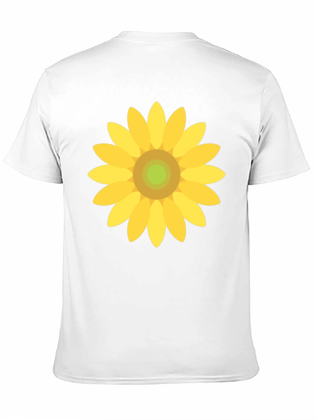 Sunflower Graphic Print Black T-Shirt