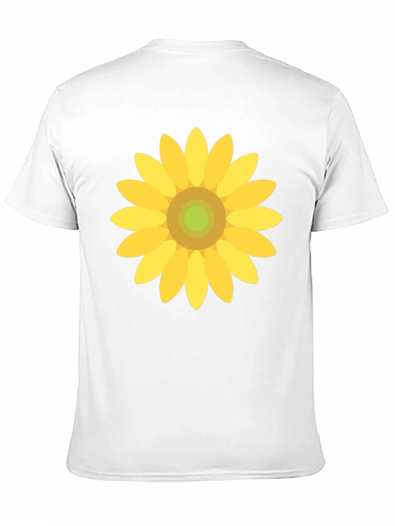 Sunflower Graphic Print Black T-Shirt