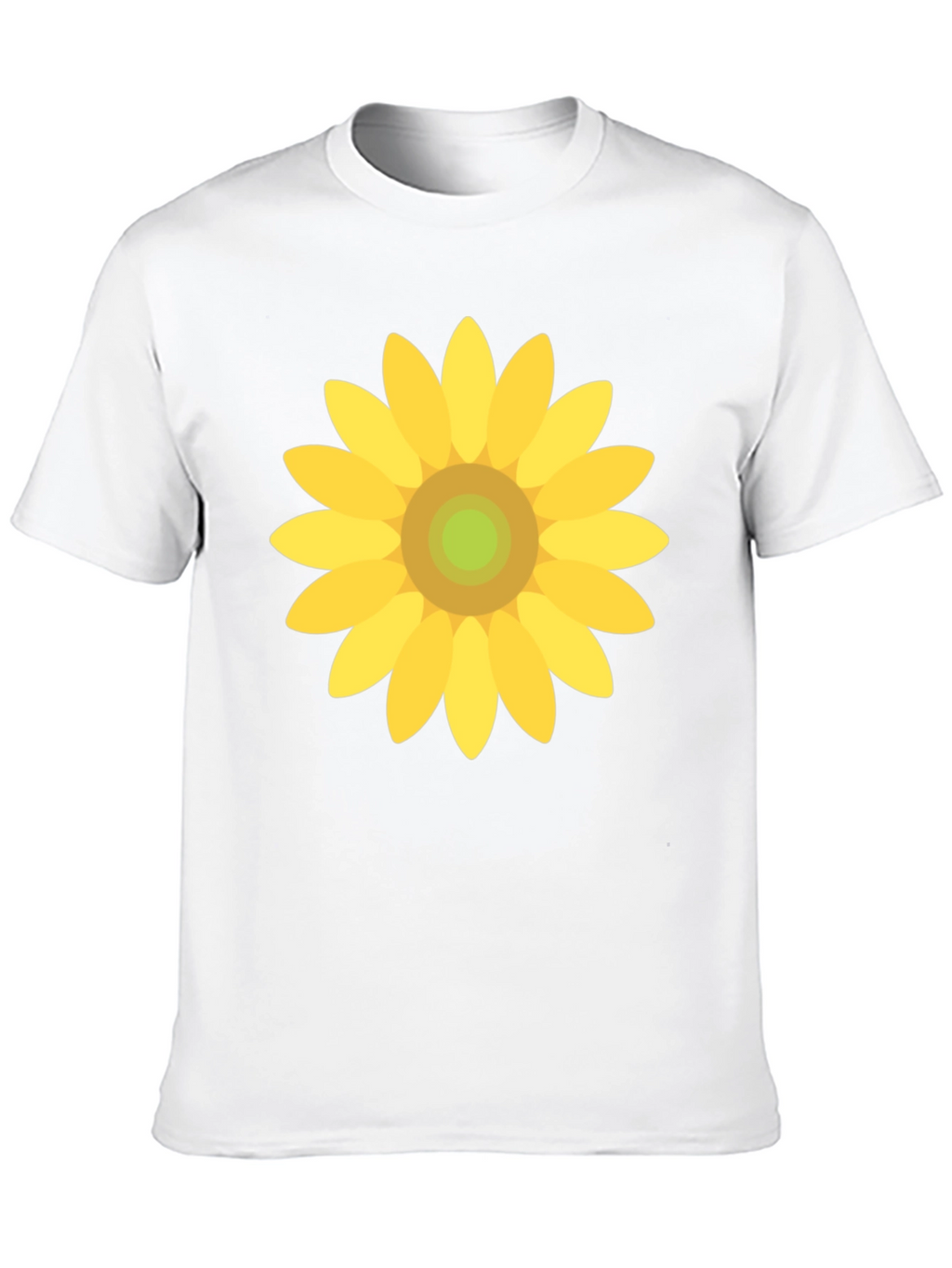 Sunflower Graphic Print Black T-Shirt