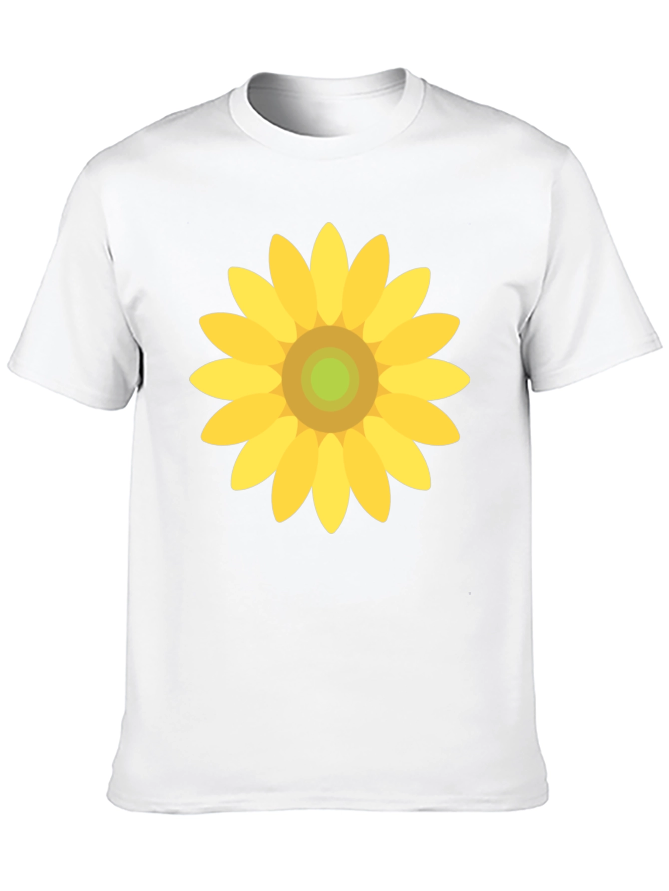 Sunflower Graphic Print Black T-Shirt