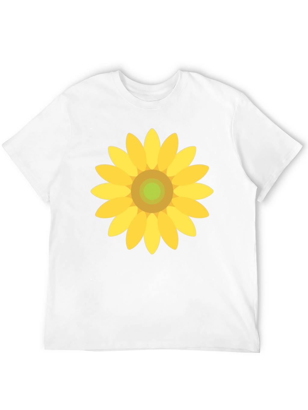 Sunflower Graphic Print Black T-Shirt
