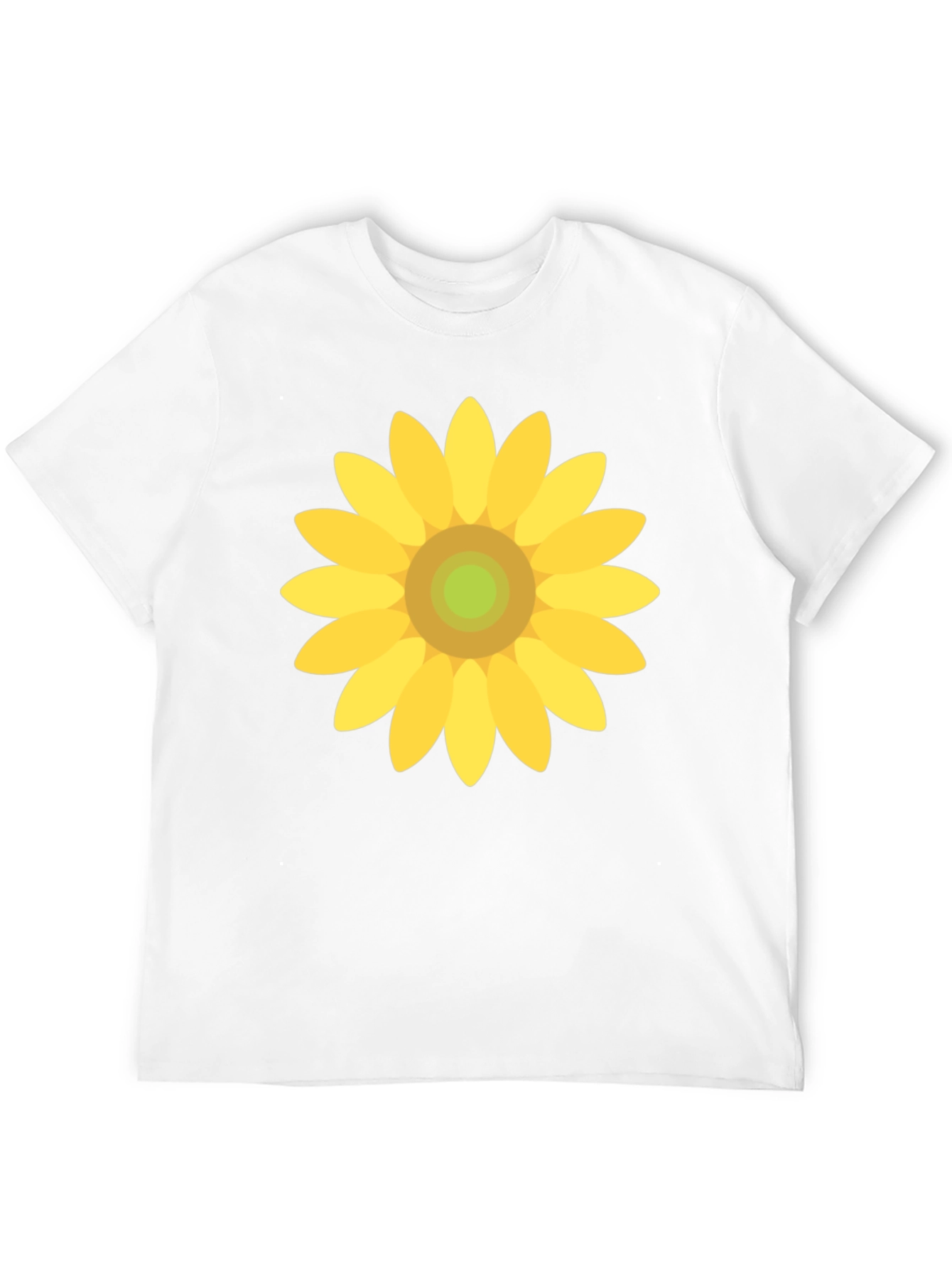 Sunflower Graphic Print Black T-Shirt