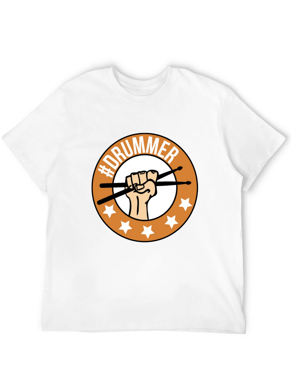 Drummer T-Shirt - Fist & Sticks Graphic Tee