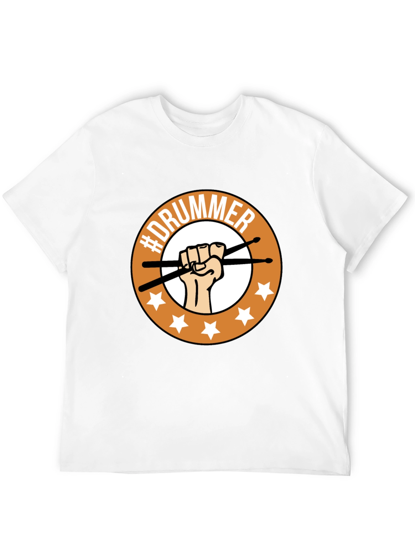 Drummer T-Shirt - Fist & Sticks Graphic Tee