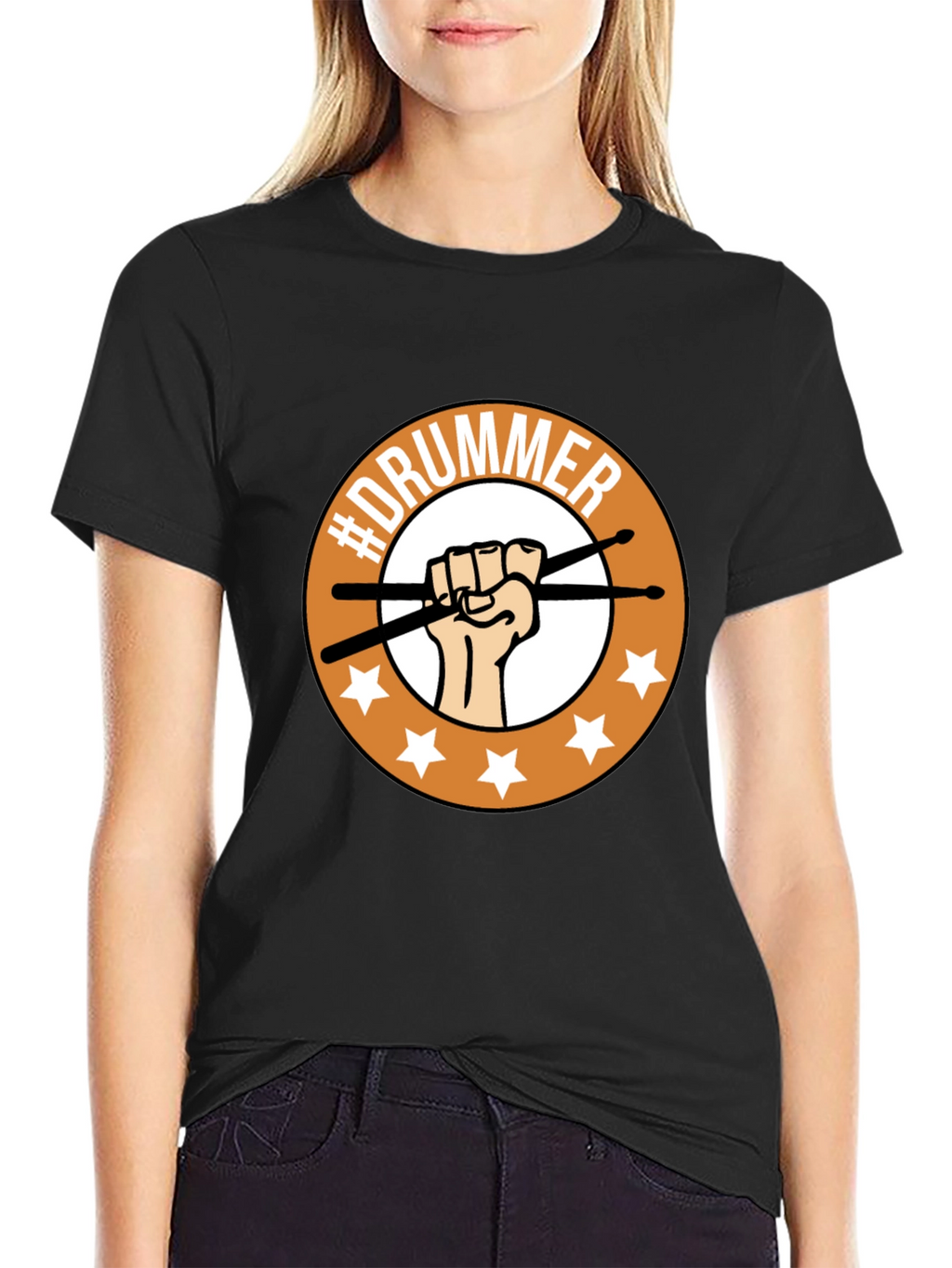 Drummer T-Shirt - Fist & Sticks Graphic Tee